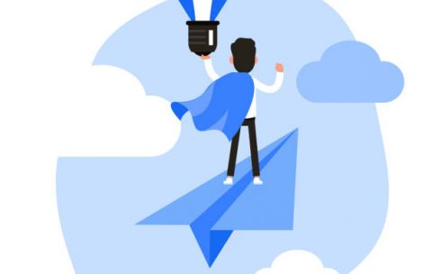 Business people character vector design. Business people with idea concept.